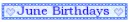 June Birthdays - june bir - ggr