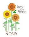 Love, Joy, Peace - Rose