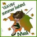 Mel -'Leavin' Summer Behind - Girl -Leaves