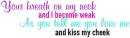 Breath on my neck