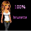 100% brunette