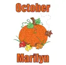 October Pumpkin - Marilyn