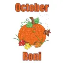 October Pumpkin - Roni