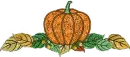 Pumpkin & leaves - div - aut - fg