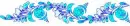 blue flowers - div