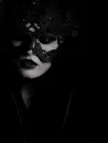 Lady in Black Mask