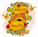 Happy Fall - Rose