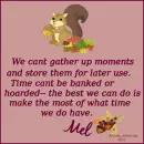 Mel - Gather up moments - Squirell - Acorn