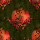 Fall Pumpkins-Seamless tile background