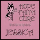 Breast Cancer Awareness - Hope, Faith, Cure - Jessica