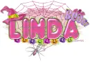 Linda-Pink Halloween Spider
