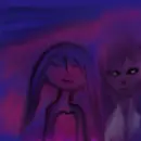 girls on purple