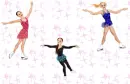 glitter ice skaters at rink