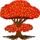 Lighted Fall Oak