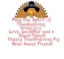 Happy Thanksgiving My Dear Sweet Friend!