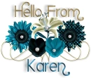 Pretty Blue Flowers - Karen