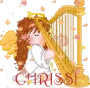 Angel With Harp ~ Chrissi