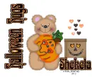 Shakela - Halloween Hugs - Bear - Cute Pumpkin