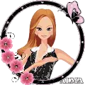 Avatar negro y rosa