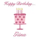 Birthday cake for Giina