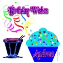 Andrea - Birthday Wishes - Cupcake