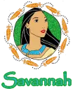 Pocahontas Circle Of Feathers -Savannah-