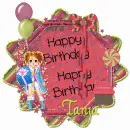 Happy Birthday  Tania