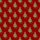 Christmas Red with Trees