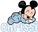 Sleeping Baby Mickey Mouse -Chrissi-