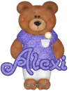 Girl Bear With Purple Shirt -Alexi-