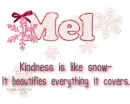 Mel - Snowflakes