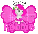 Hot Pink Buttefly Cutie -Robbie-