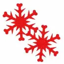 Red snowflakes