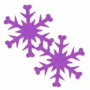 Purple Snowflakes