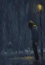 alone in the rain