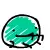 Green Blob eating!