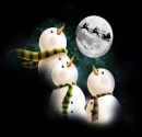 Background - Smowmen - Moon - Santas Sleigh