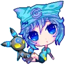 blue hair