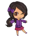 hair bow doll