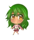 green hair