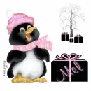 Mel - Penguin Pink Scarf - Presents