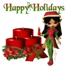Mel - Happy Holidays - Candles