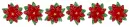 Poinsettas divider - div - xmas