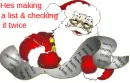 Santa making a list