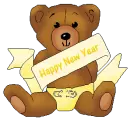 Happy New Year- Yellow Bear