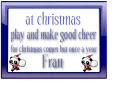 play and make good cheer-Fran