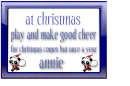 play and make good cheer-annie