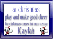 play and make good cheer- kaylah