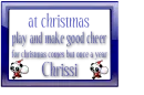 play and make good cheer- chrissi
