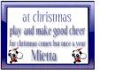 play and good cheer-mietta